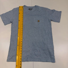 Carhartt Women’s Loose Fit Pocket T-Shirt – Light Blue Speckled Heather | XS
