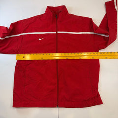 Vintage Nike Team Red Full Zip Windbreaker Jacket