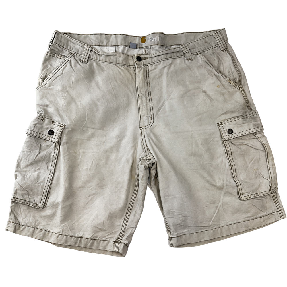 Carhartt Relaxed Fit Cargo Shorts – Beige/Cream – Size 42