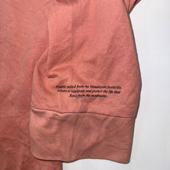 The North Face Floral Logo Long Sleeve T-Shirt Women's L Pink Rhododendron Graphic