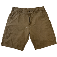 Vintage Carhartt Cargo Shorts Beige Relaxed Fit Utility Workwear Men’s W40