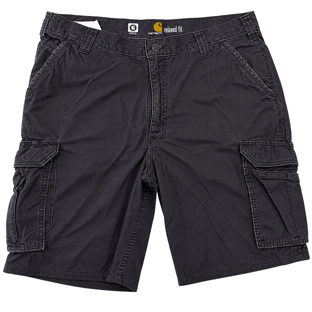 Carhartt Force Relaxed Fit Cargo Shorts Grey Ripstop Men’s Size W38