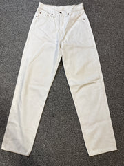 Levi’s Women’s 881 Vintage Orange Tab White High-Waisted Regular Fit Jeans – P432