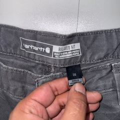 Carhartt Relaxed Fit Work Shorts β Grey β W36