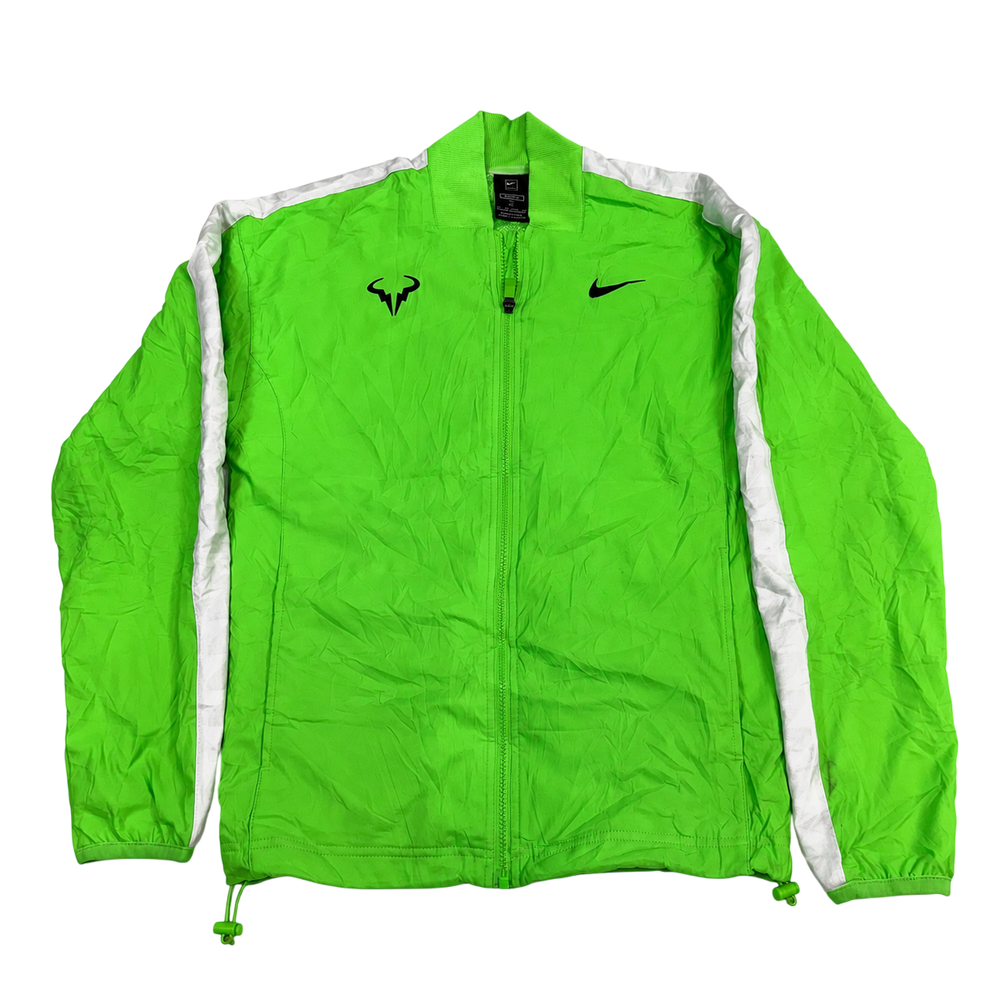 Nike x Rafael Nadal Neon Green Tennis Windbreaker Jacket XS
