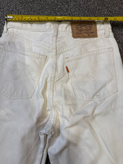 Levi’s Women’s 881 Vintage Orange Tab White High-Waisted Regular Fit Jeans – P432