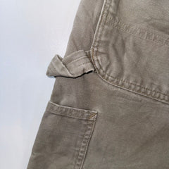 Carhartt Dungaree Work Shorts – Beige/Grey – W44 – Made in USA