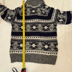 Telluride Clothing Company Fair Isle Knit Button Cardigan Sweater