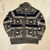 Telluride Clothing Company Fair Isle Knit Button Cardigan Sweater