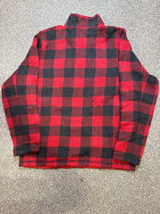 The North Face Men’s 1/4 Zip Pullover – Checkered Lumberjack Style