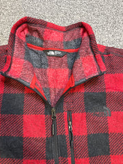 The North Face Men’s 1/4 Zip Pullover – Checkered Lumberjack Style