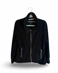 Rare Calvin Klein Full Zip Quick Dry Fleece, Smart Phone Pocket - Black