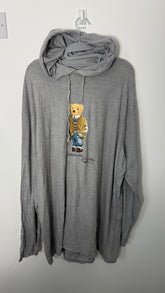 Rare Ralph Lauren Polo Bear Hooded Long Sleeve T-Shirt