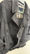Vintage Double Breasted Burberry Denim Jacket