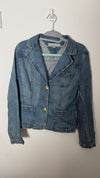 Vintage Tommy Hilfiger Tailerd Denim Long Sleeved Blazer Jacket