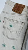 Rare Vintage Levi's 501 XX, USA Made VIVA Mexico Y2K Demin Jeans - W36 L30