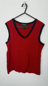 Lauren by Ralph Lauren Red Vest