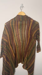 Lauren by Ralph Lauren Y2K Boho Open Linen Cardigan