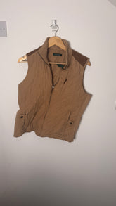 Lauren by Ralph Lauren Light Brown Quilted Vest