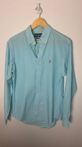 Ralph Lauren Polo Shirt Blue and White Striped