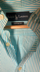 Ralph Lauren Polo Shirt Blue and White Striped