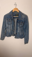 Lauren by Ralph Lauren Blue Denim Jacket with Bedazzled Belt