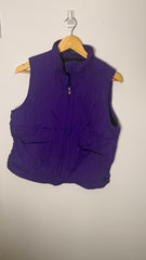 Lauren by Ralph Lauren Purple Quilted Vest