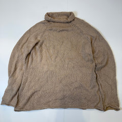 L.L.Bean Beige Roll Neck Knit Sweater