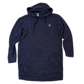 Calvin Klein Grey Teddy Fleece Hoodie Dress