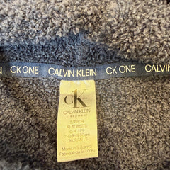Calvin Klein Grey Teddy Fleece Hoodie Dress