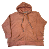 FILA Pink Teddy Fleece Zip Hoodie