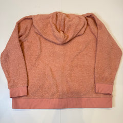 FILA Pink Teddy Fleece Zip Hoodie