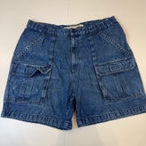 Savane Blue Denim Cargo Shorts