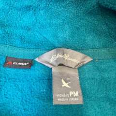 Eddie Bauer Teal Polartec Fleece Jacket