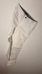 Tommy Hilfiger White Stretch Slim Ankle Trousers