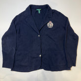 Lauren Ralph Lauren Crest Knit Blazer Navy