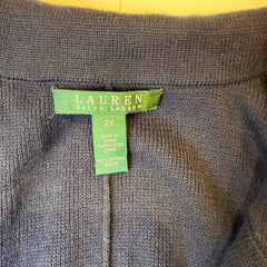 Lauren Ralph Lauren Crest Knit Blazer Navy