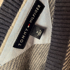 Tommy Hilfiger 100% Cotton Striped V-Neck Jumper