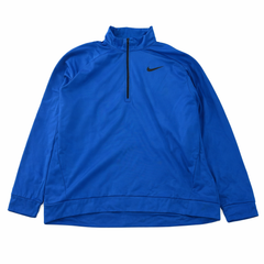 Nike blue Dri-FIT 1/4 zip pullover