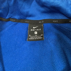 Nike blue Dri-FIT 1/4 zip pullover