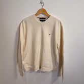Tommy Hilfiger Cream 100% Cotton Jumper