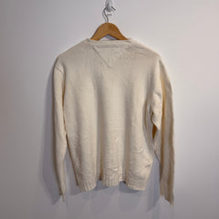Tommy Hilfiger Cream 100% Cotton Jumper