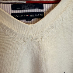 Tommy Hilfiger Cream 100% Cotton Jumper