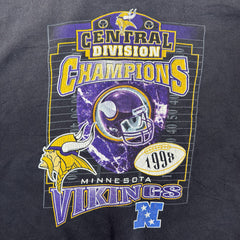 Vintage 1998 Minnesota Vikings Central Division Champions Sweatshirt by Starter