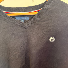 Tommy Hilfiger Ski Doo Collab V-Neck Black Jumper