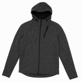 Champion zip up hoodie in dark heather grey