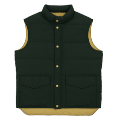 Woolrich Down Puffer Vest Made in USA Green
