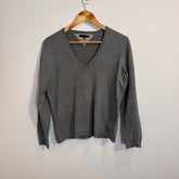 Tommy Hilfiger Light Grey “Under the Suit” V-Neck Jumper