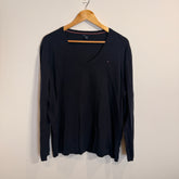 Tommy Hilfiger Navy Blue Cotton Jumper