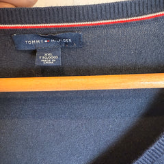 Tommy Hilfiger Navy Blue Cotton Jumper